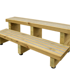 2 Step Free Standing Anti-Slip Decking Steps